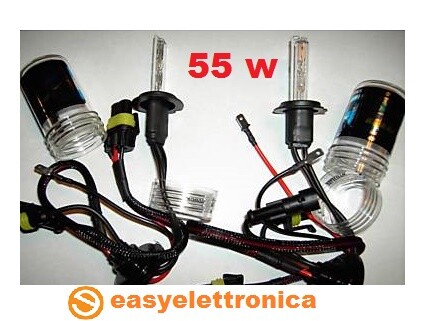 Coppia lampade 55w bulbi - h7,